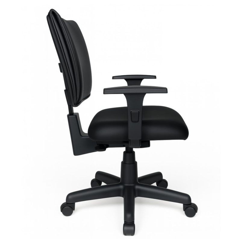 Cadeira B-ONE Back System com Braços Reguláveis – Corino Preta – 31010 META Móveis para Escritório em Anápolis Executiva 5