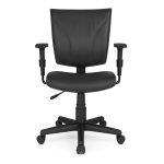 Cadeira B-ONE Giratória com Braços Reguláveis – Corino Preto – 31009 META Móveis para Escritório em Anápolis Executiva 11