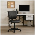 Cadeira B-ONE Giratória com Braços Reguláveis – Corino Preto – 31009 META Móveis para Escritório em Anápolis Executiva 19