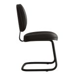 Cadeira Executiva Costurada Base em “S” PRETA – Corino Preto – 31014 META Móveis para Escritório em Anápolis Cadeiras Fixas 12