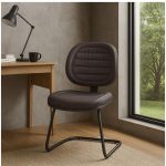 Cadeira Executiva Costurada Base em “S” PRETA – Corino Preto – 31014 META Móveis para Escritório em Anápolis Cadeiras Fixas 17