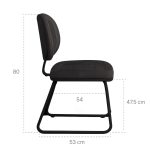 Cadeira Executiva Costurada Base Trapézio – Corino Preto – 31031 META Móveis para Escritório em Anápolis Cadeiras Fixas 13 Cadeira Executiva Costurada Base Trapézio – Corino Preto – 31031 META Móveis para Escritório em Anápolis Cadeiras Fixas 13