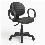 Cadeira Executiva COSTURADA Giratória com Braço Corsa – Corino Preto – 31004 META Móveis para Escritório em Anápolis Executiva 10