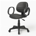 Cadeira Executiva COSTURADA Giratória com Braço Corsa – Corino Preto – 31004 META Móveis para Escritório em Anápolis Executiva 13