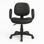 Cadeira Executiva COSTURADA Giratória com Braço Corsa – Corino Preto – 31004 META Móveis para Escritório em Anápolis Executiva 14