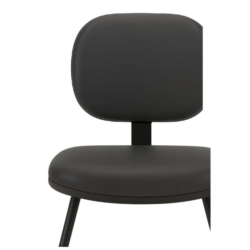 Cadeira Executiva LISA Base em “S” – Corino Preto – 31013 META Móveis para Escritório em Anápolis Cadeiras Fixas 8