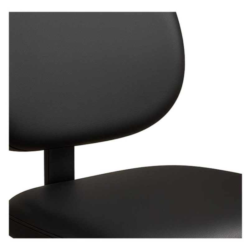 Cadeira Executiva LISA Base em “S” CROMADA – Corino Preto – 31015 META Móveis para Escritório em Anápolis Cadeiras Fixas 6