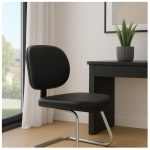 Cadeira Executiva LISA Base em “S” CROMADA – Corino Preto – 31015 META Móveis para Escritório em Anápolis Cadeiras Fixas 15 Cadeira Executiva LISA Base em “S” CROMADA – Corino Preto – 31015 META Móveis para Escritório em Anápolis Cadeiras Fixas 15