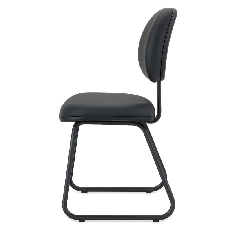 Cadeira Executiva LISA Base Trapézio – Corino Preto – 31030 META Móveis para Escritório em Anápolis Cadeiras Fixas 5