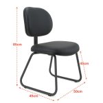 Cadeira Executiva LISA Base Trapézio – Corino Preto – 31030 META Móveis para Escritório em Anápolis Cadeiras Fixas 14 Cadeira Executiva LISA Base Trapézio – Corino Preto – 31030 META Móveis para Escritório em Anápolis Cadeiras Fixas 14