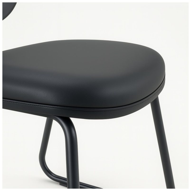 Cadeira Executiva LISA Base Trapézio – Corino Preto – 31030 META Móveis para Escritório em Anápolis Cadeiras Fixas 8