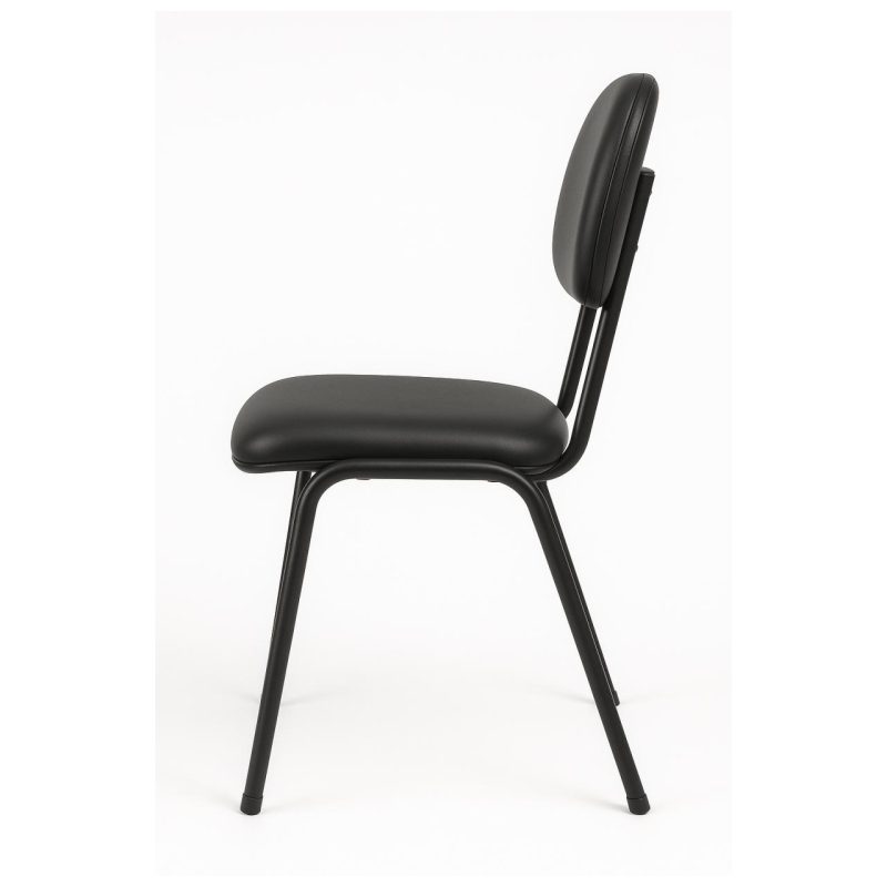 Cadeira Secretária 04 pés – Cor Preto – PMD – 31102 META Móveis para Escritório em Anápolis Cadeiras Fixas 3