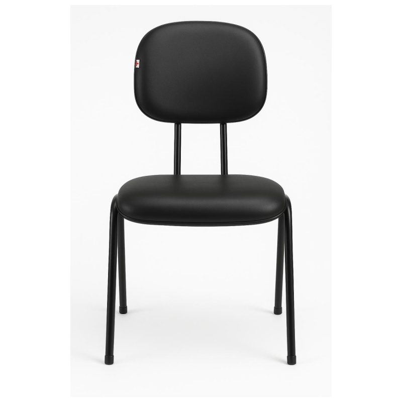 Cadeira Secretária 04 pés – Cor Preto – PMD – 31102 META Móveis para Escritório em Anápolis Cadeiras Fixas 4