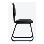 Cadeira Secretária Trapézio – Corino Preto – 31103 META Móveis para Escritório em Anápolis Cadeiras Fixas 10 Cadeira Secretária Trapézio – Corino Preto – 31103 META Móveis para Escritório em Anápolis Cadeiras Fixas 10