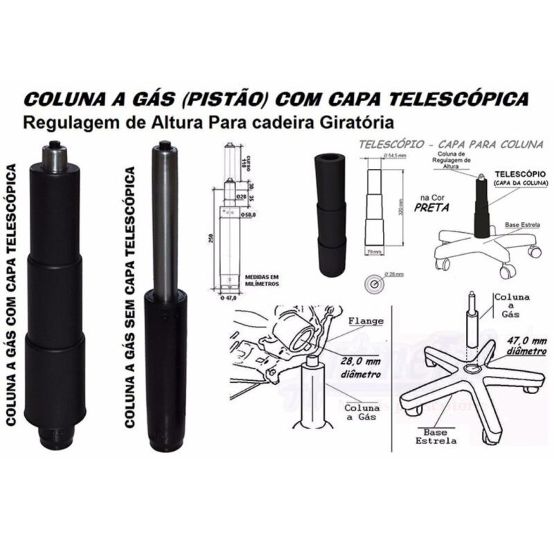 Cadeira Diretorzinha Back System Costurado C/ Braços Reguláveis – Cor Preto 32996 META Móveis para Escritório em Anápolis Diretorzinha 6