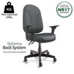 Cadeira Presidente PLUS BACK SYSTEM Baixa Costurada c/ Braços Reguláveis – Corino Preto – 32974 META Móveis para Escritório em Anápolis Presidente 10 Cadeira Presidente PLUS BACK SYSTEM Baixa Costurada c/ Braços Reguláveis – Corino Preto – 32974 META Móveis para Escritório em Anápolis Presidente 10