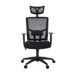 Poltrona Presidente Tela ANM-312P – C/ Encosto de Cabeça – Cor Preto – BLUME – 32981 META Móveis para Escritório em Anápolis Cadeira de Tela 11