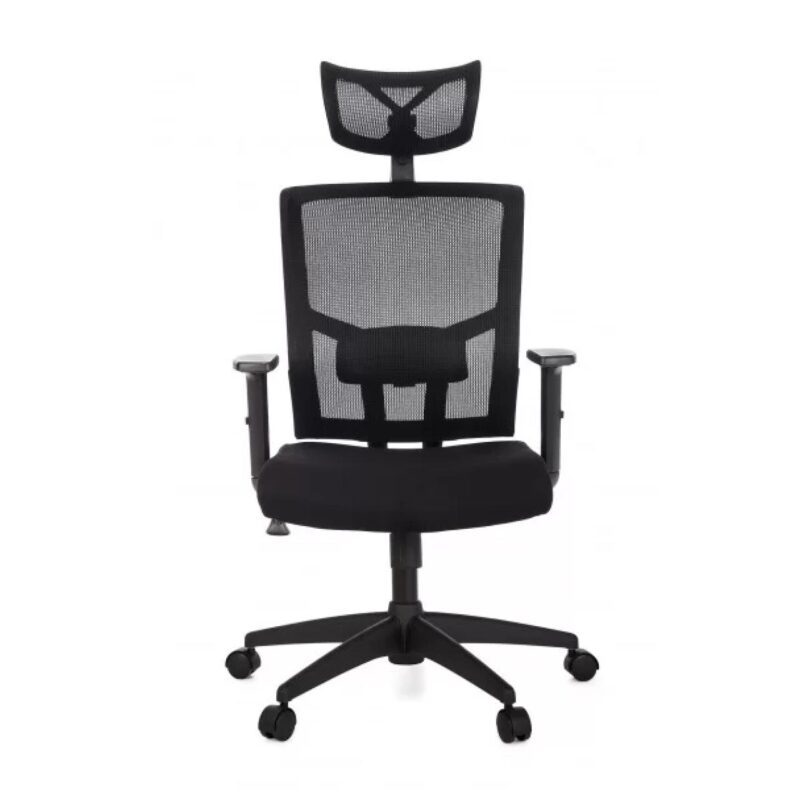 Poltrona Presidente Tela ANM-312P – C/ Encosto de Cabeça – Cor Preto – BLUME – 32981 META Móveis para Escritório em Anápolis Cadeira de Tela 5