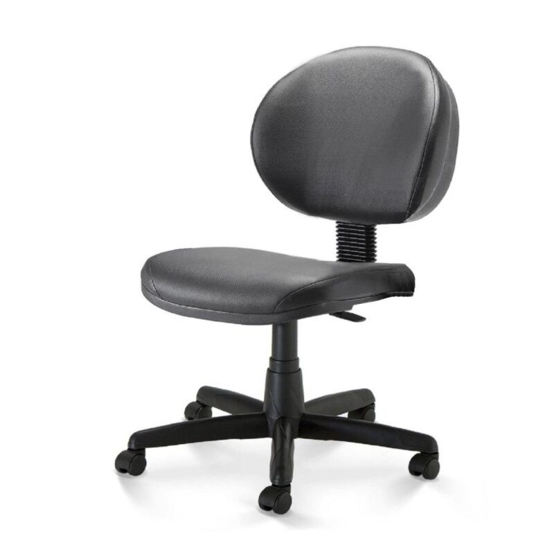 Cadeira Escritório Executiva PLUS LISA S/ BRAÇOS – COR PRETO 32976 META Móveis para Escritório em Anápolis Executiva 5