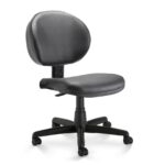 Cadeira Escritório Executiva PLUS LISA S/ BRAÇOS – COR PRETO 32976 META Móveis para Escritório em Anápolis Executiva 11