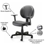 Cadeira de Escritório Executiva PLUS COSTURADA c/ Braços Reguláveis – 32980 META Móveis para Escritório em Anápolis Executiva 8 Cadeira de Escritório Executiva PLUS COSTURADA c/ Braços Reguláveis – 32980 META Móveis para Escritório em Anápolis Executiva 8