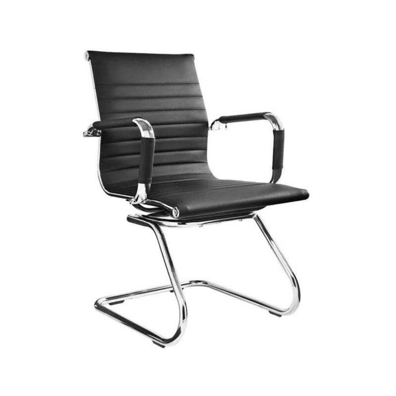 Cadeira Interlocutor Esteirinha CHARLES EAMES OR-3301 – Cor Preta 30401 META Móveis para Escritório em Anápolis Cadeiras Fixas 2