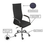 Cadeira de Escritório Florença Giratória – Base Cromada – COR PRETO 31089 META Móveis para Escritório em Anápolis Presidente 7 Cadeira de Escritório Florença Giratória – Base Cromada – COR PRETO 31089 META Móveis para Escritório em Anápolis Presidente 7