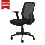 Cadeira Escritório Giratória Tela MEET – Cor Preta 33124 META Móveis para Escritório em Anápolis Cadeira de Tela 7