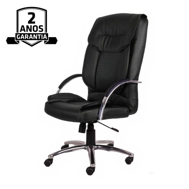 Cadeira Presidente MIDHAS Giratória – ENJOY – Cor Preto – 32963 META Móveis para Escritório em Anápolis Presidente 5