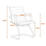 Cadeira Presidente Charles Eames Esteirinha FIXA 32898 META Móveis para Escritório em Anápolis Cadeiras Fixas 9