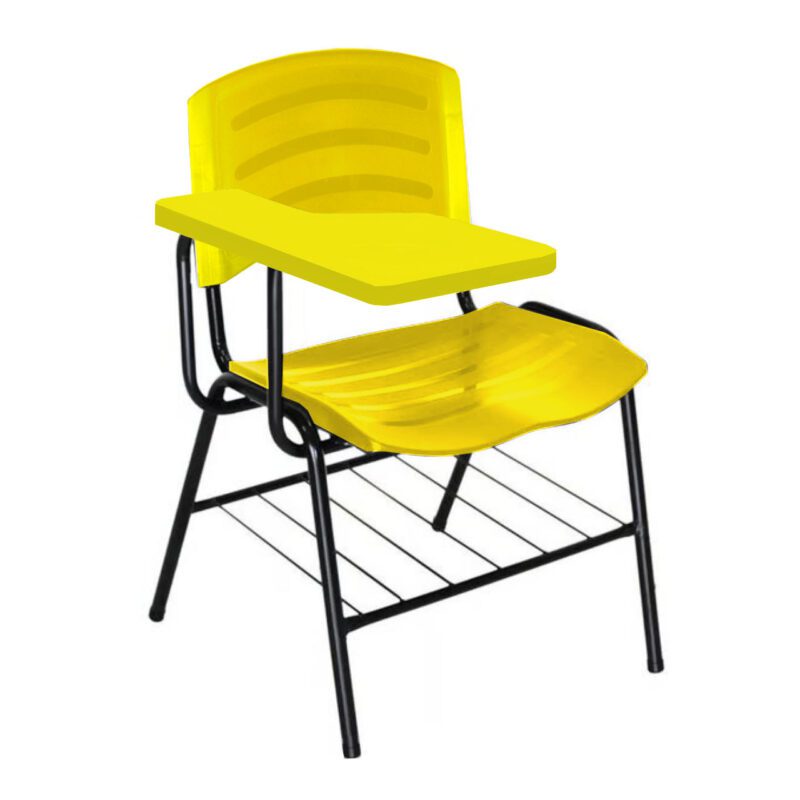 Cadeira Universitária Plástica com Prancheta PLÁSTICA – COR AMARELO 34025 META Móveis para Escritório em Anápolis Carteira Escolar 2