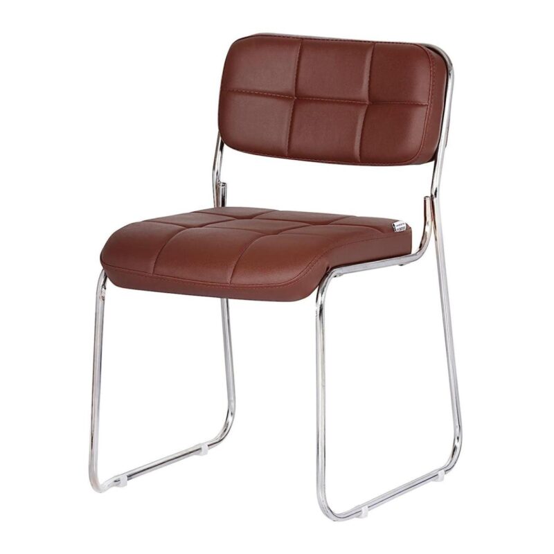 Cadeira Interlocutor Estofada Denver – Cor Café – PMD – 30407 META Móveis para Escritório em Anápolis Cadeiras Fixas 5