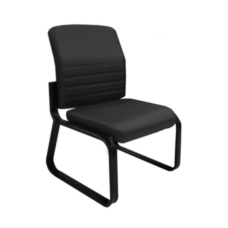 Sofanete para Escritório Estofado 01 lugar – LYON – Cor Preto – 33125 META Móveis para Escritório em Anápolis Longarinas 5