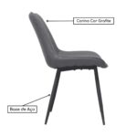 Cadeira Interlocutor MOSCOU – Cor Grafite – PMD – 36000 META Móveis para Escritório em Anápolis Cadeiras Fixas 9