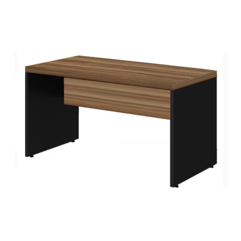 Mesa de Escritório 1,20×0,60m S/ Gaveta NOGAL SEVILHA 21469 META Móveis para Escritório em Anápolis Linha 40 mm 2