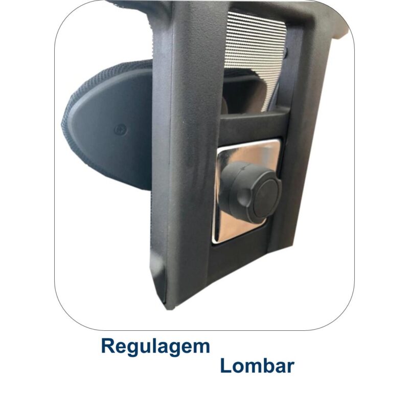 Poltrona Presidente Tela MK-4007 – Cor Preta 30004 META Móveis para Escritório em Anápolis Cadeira de Tela 4