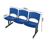 Longarina PLÁSTICA 03 Lugares – Cor AZUL 33070 META Móveis para Escritório em Anápolis Longarinas 8 Longarina PLÁSTICA 03 Lugares – Cor AZUL 33070 META Móveis para Escritório em Anápolis Longarinas 8