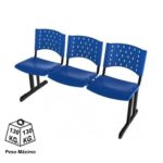 Longarina PLÁSTICA 03 Lugares – Cor AZUL 33070 META Móveis para Escritório em Anápolis Longarinas 9 Longarina PLÁSTICA 03 Lugares – Cor AZUL 33070 META Móveis para Escritório em Anápolis Longarinas 9