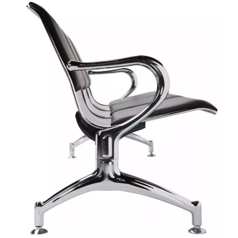 Longarina AEROPORTO ESTOFADA com 03 Lugares – Cor Cromada 33111 META Móveis para Escritório em Anápolis Longarinas 5