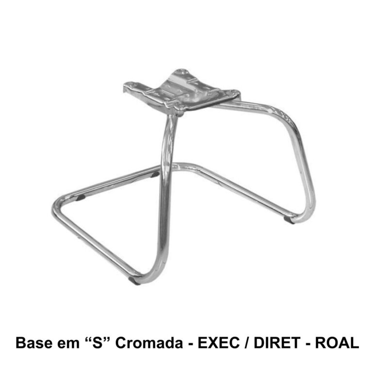 Base em “S” CROMADA – ROAL – 42108 META Móveis para Escritório em Anápolis Bases Fixas 2