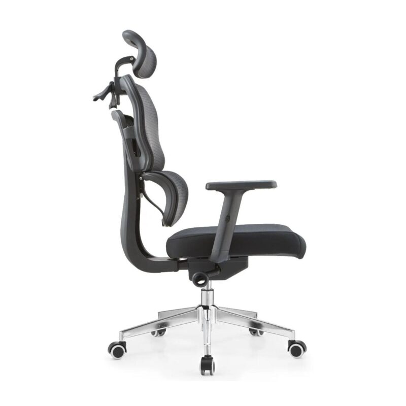 Cadeira de Escritório Presidente tela ARES Giratória – Cor Preto – PMD – 30063 META Móveis para Escritório em Anápolis Cadeira de Tela 3