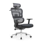 Cadeira de Escritório Presidente tela ARES Giratória – Cor Preto – PMD – 30063 META Móveis para Escritório em Anápolis Cadeira de Tela 6