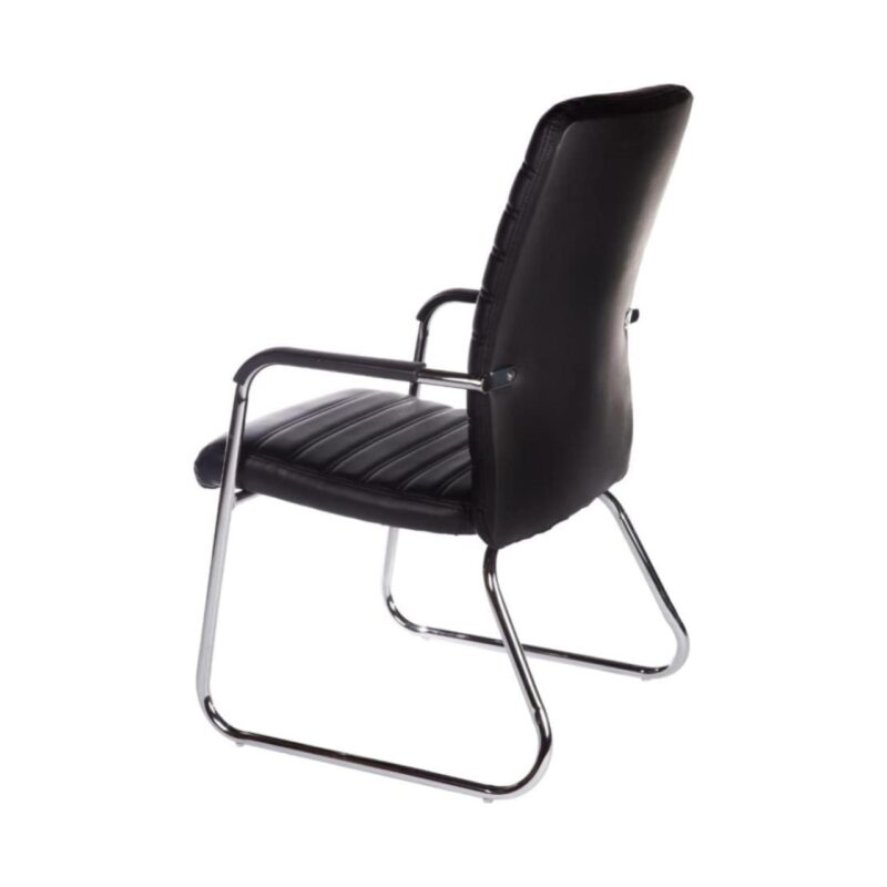 Poltrona para Escritório Interlocutor ATREUS Estofada – Cor Preto – PMD – 32882 META Móveis para Escritório em Anápolis Cadeiras Fixas 4