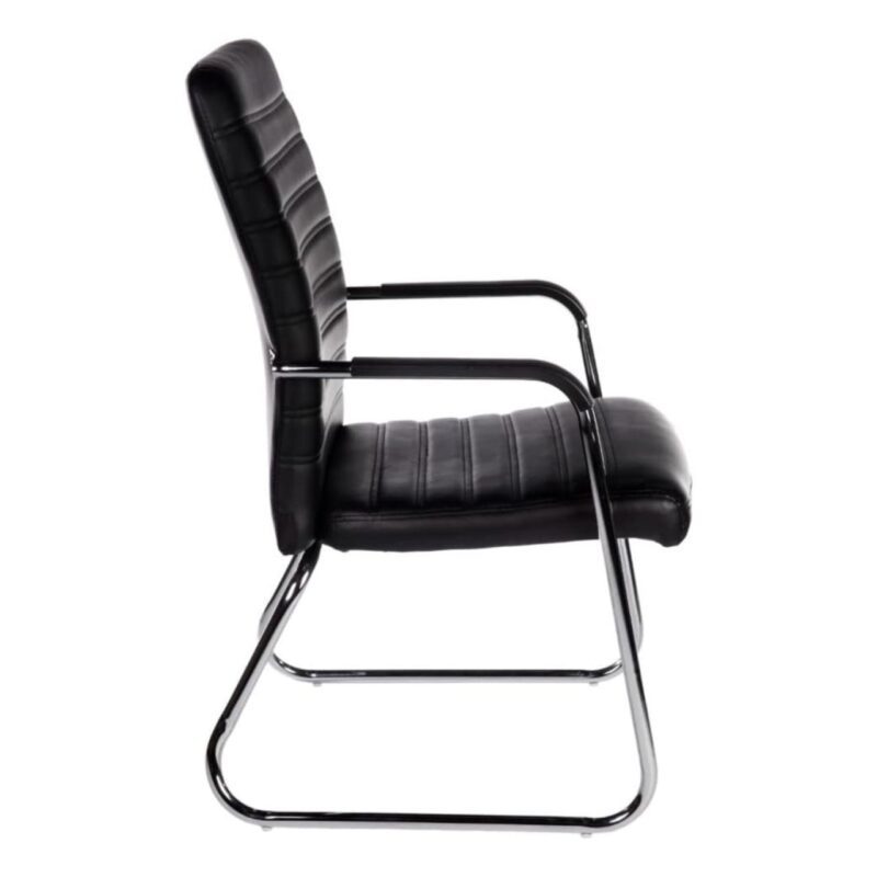 Poltrona para Escritório Interlocutor ATREUS Estofada – Cor Preto – PMD – 32882 META Móveis para Escritório em Anápolis Cadeiras Fixas 3