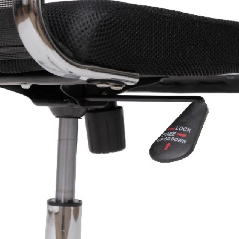 Cadeira Tela Mesh DUBAI Giratória Cromada – PMD – 31019 META Móveis para Escritório em Anápolis Cadeira de Tela 6