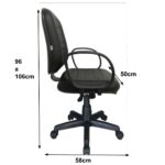 Cadeira DIRETOR Costurada Giratória Braço Corsa Corino Preto 30210 META Móveis para Escritório em Anápolis Diretor 7 Cadeira DIRETOR Costurada Giratória Braço Corsa Corino Preto 30210 META Móveis para Escritório em Anápolis Diretor 7