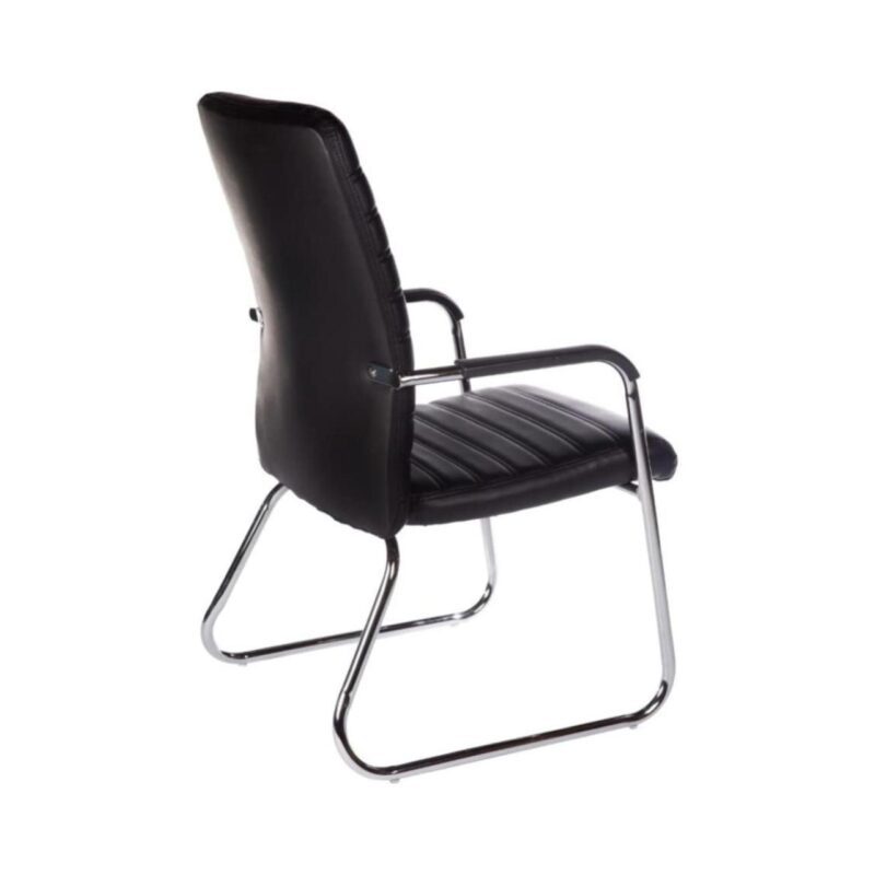 Poltrona para Escritório Interlocutor ATREUS Estofada – Cor Preto – PMD – 32882 META Móveis para Escritório em Anápolis Cadeiras Fixas 6