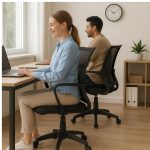 Cadeira de Escritório Diretor Tela MAYA c/ braço – Cor Preto – 34029 META Móveis para Escritório em Anápolis Cadeira de Tela 16