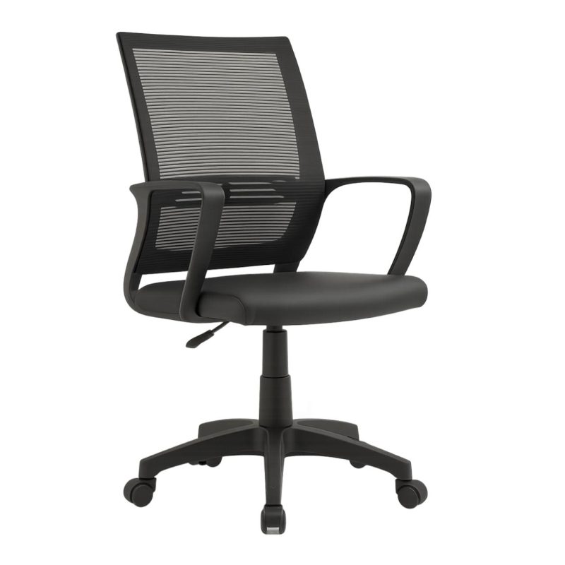 Cadeira de Escritório Diretor Tela MAYA c/ braço – Cor Preto – 34029 META Móveis para Escritório em Anápolis Cadeira de Tela 2