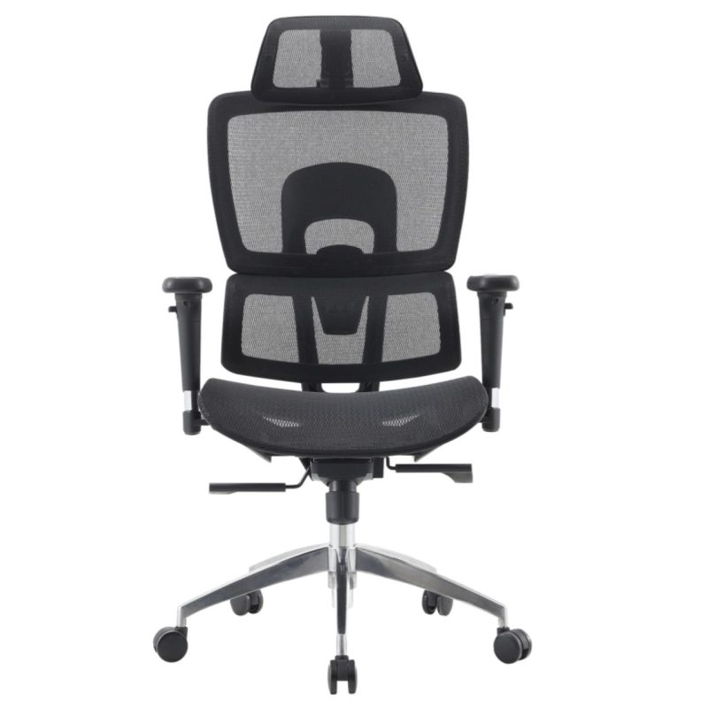 Cadeira de Escritório Presidente Tela ÉVORA – Cor Preto – 30065 META Móveis para Escritório em Anápolis Cadeira de Tela 4